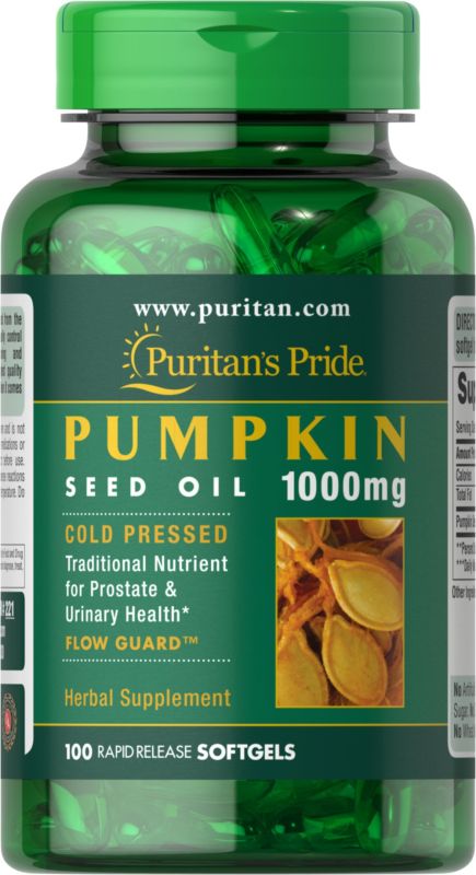 Pumpkin Seed Oil 1,000 mg - 100 Softgels