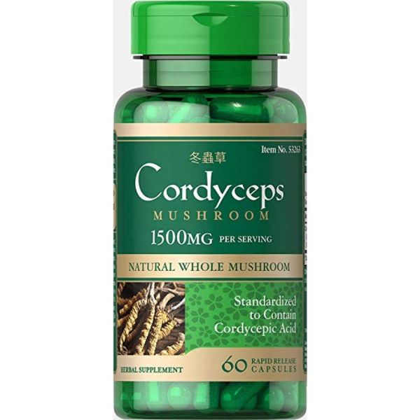 Cordyceps Mushroom 750 mg - 60 caps