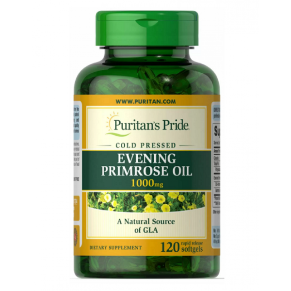 Evening Primrose Oil 1000 mg with GLA - 120 Softgels