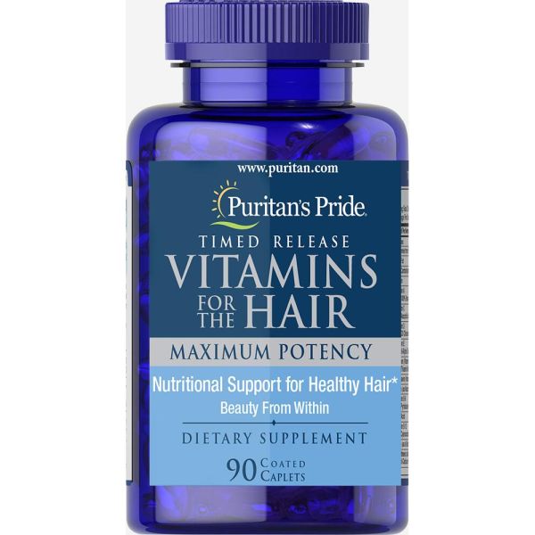 Vitamins for hair Time Release - 90 coated caplets