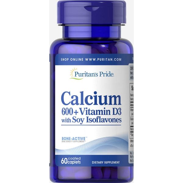 Calcium Carbonate 600 mg + Vitamin D 125 IU - 60 Caplets