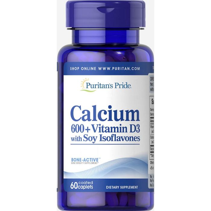 Calcium Carbonate 600 mg + Vitamin D 125 IU - 60 Caplets