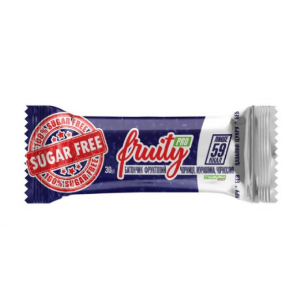 FRUITY Pro sugar free - 20х30g чорниця,журавлина,чорнослив