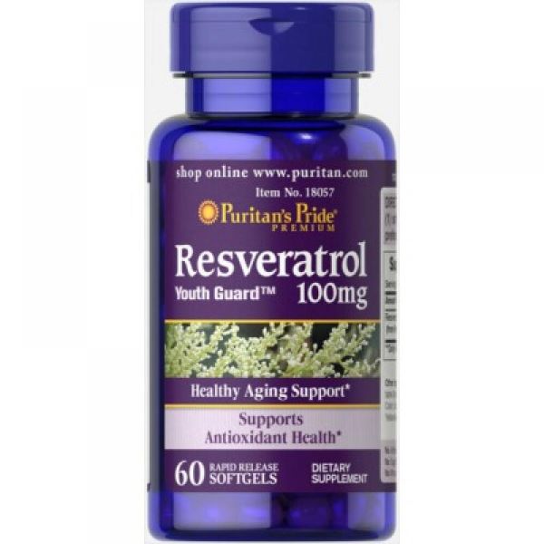 Resveratrol 100 mg - 120 Softgels