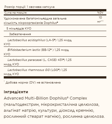 Advanced Multi-Billion Dophilus® - 60 vcaps
