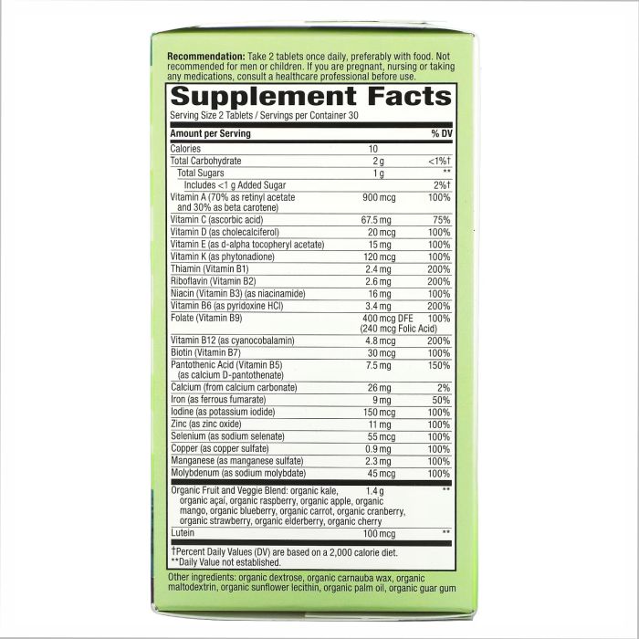 Alive Organic Garden Goodness Women - 60 tabs