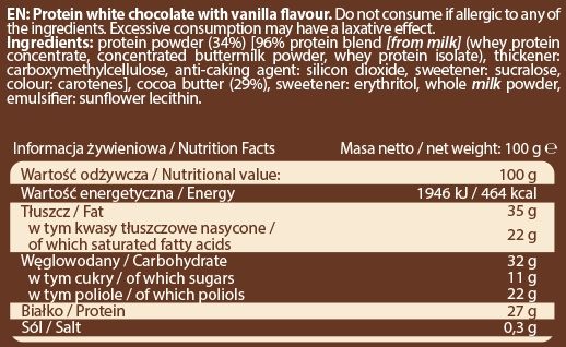 Protein Chocolate - 100g Milk Flavour