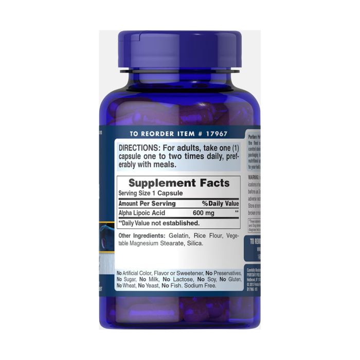 Alpha Lipoic Acid 600mg - 60 caps