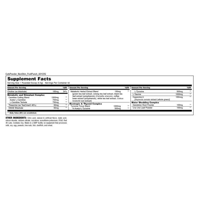Animal Cuts NS Powder - 226g Blueberry Lemonade