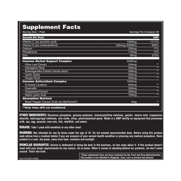 Animal Immune Pak - 30 packs