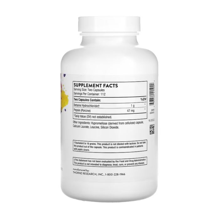 Betaine HCL & Pepsin - 225 caps