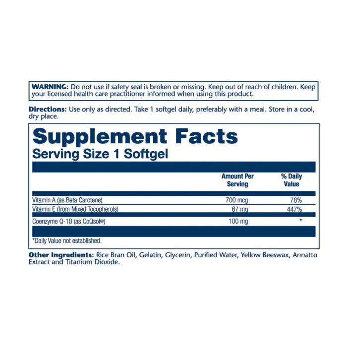 Bio CoQ10 100mg - 30 softgels
