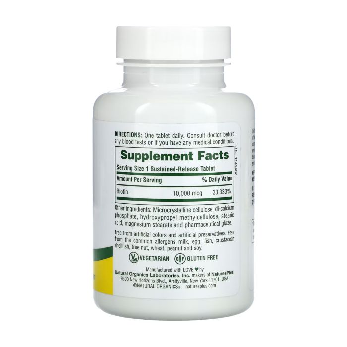 Biotin 10000 mcg - 90 tabs