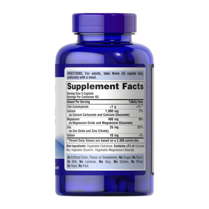 Calcium Magnesium Zinc - 250 caps