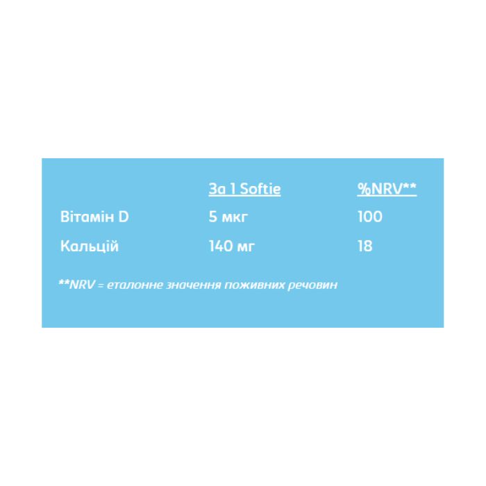 Softies Calcium & Vitamin D - 30 softgels Strawberry