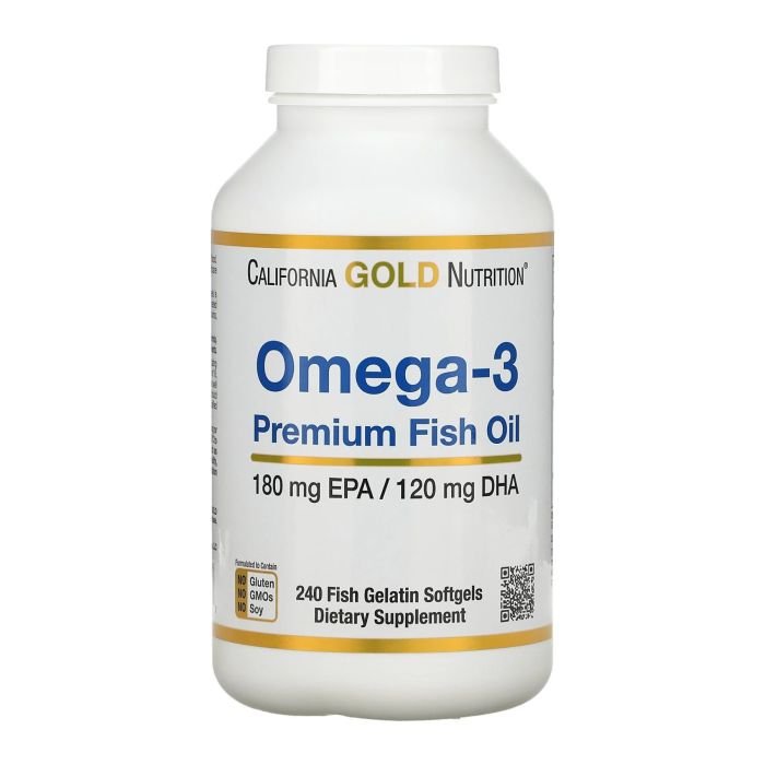 Omega-3 Premium Fish Oil 180mg - 240 softgels