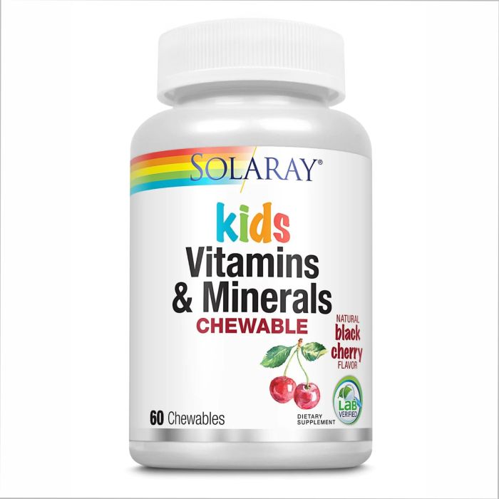 Children's Vitamins & Minerals Chewable - 60 vcaps Black Cherry