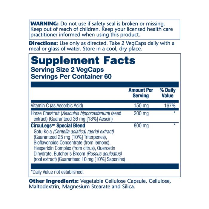 CircuLegs Circulation Support 200mg - 120 vcaps