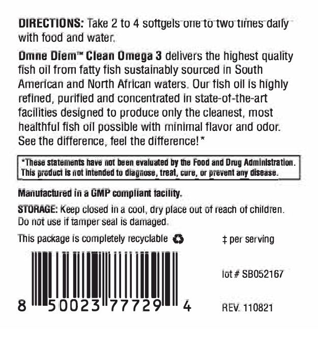Clean Omega 3 - 120 Softgels