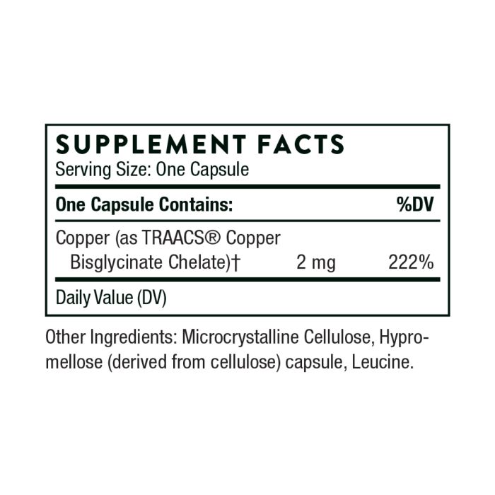 Copper Bisglycinate - 60 caps