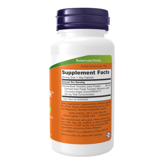 CurcuFRESH™ Curcumin 500mg - 60 vcaps