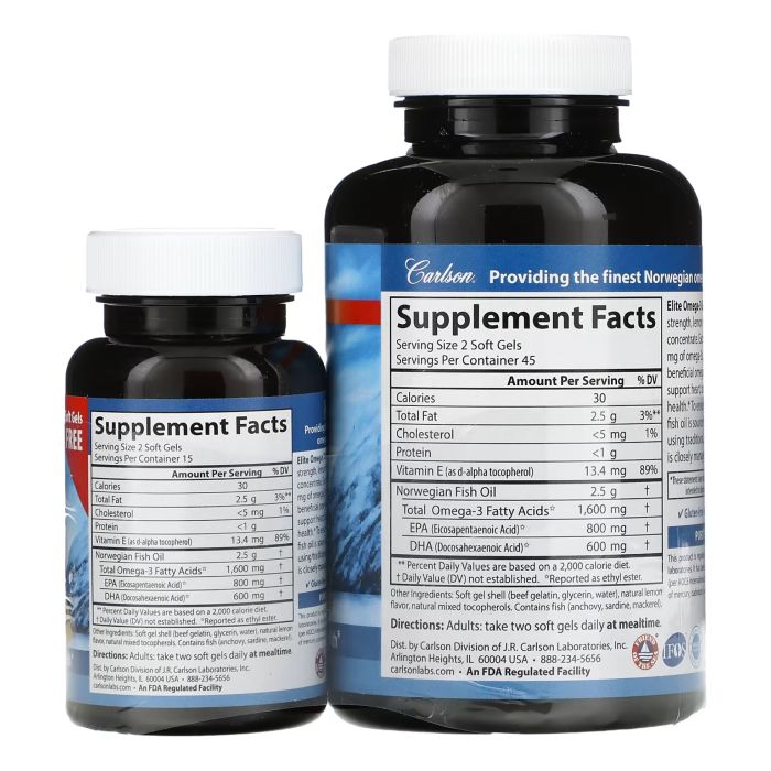 Elite Omega-3 Gems - 90+30 softgels