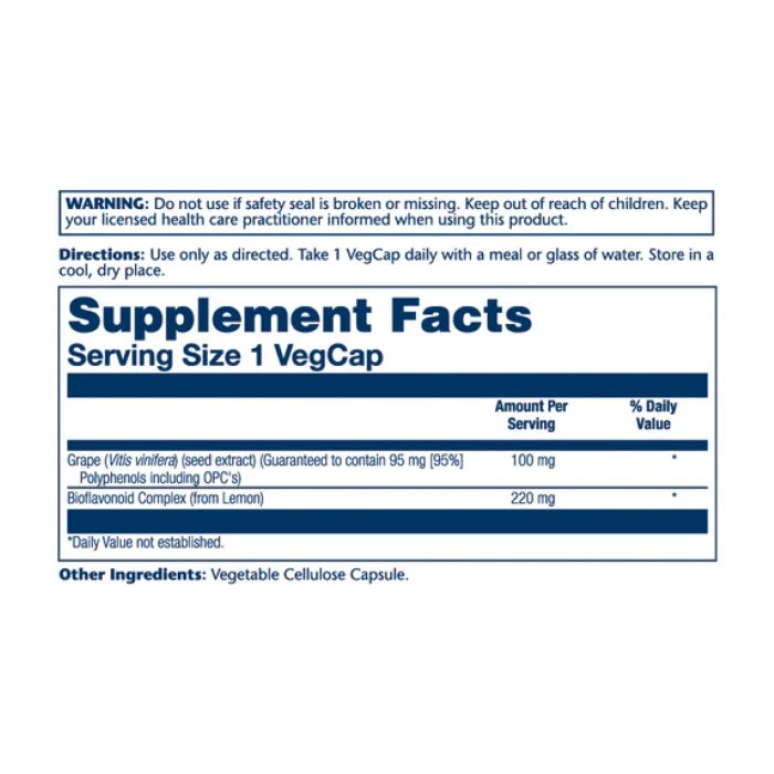 Grape Seed Extract 100mg - 60 vcaps