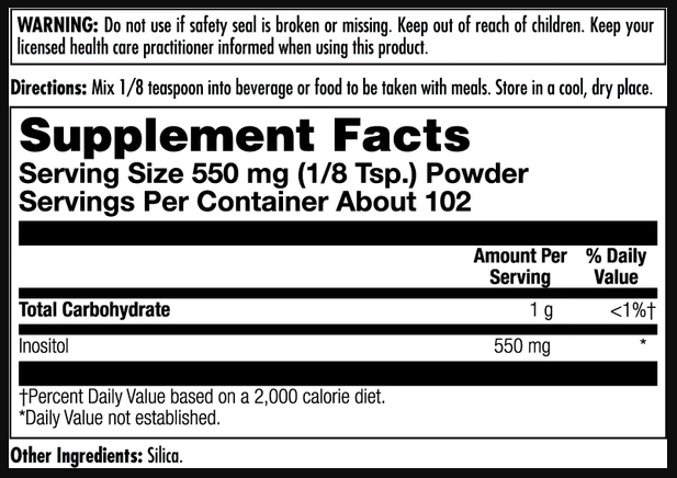 Inositol 550mg - 4oz