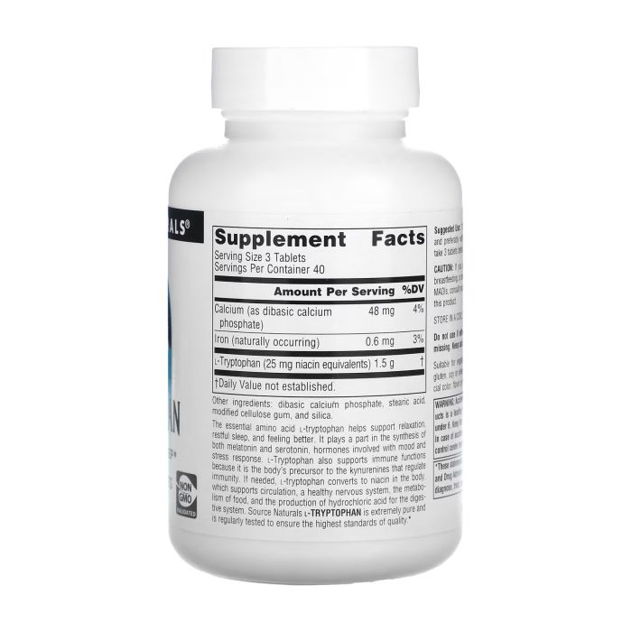 L-Tryptophan 500mg - 120 tabs