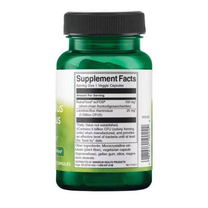 Lactobacillus Rhamnosus with Fos 5 Billion Cfu - 60 Qualicaps