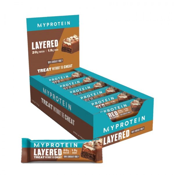 Layered Bar - 12x60g Triple Chocolate Fudge (До 12.24)
