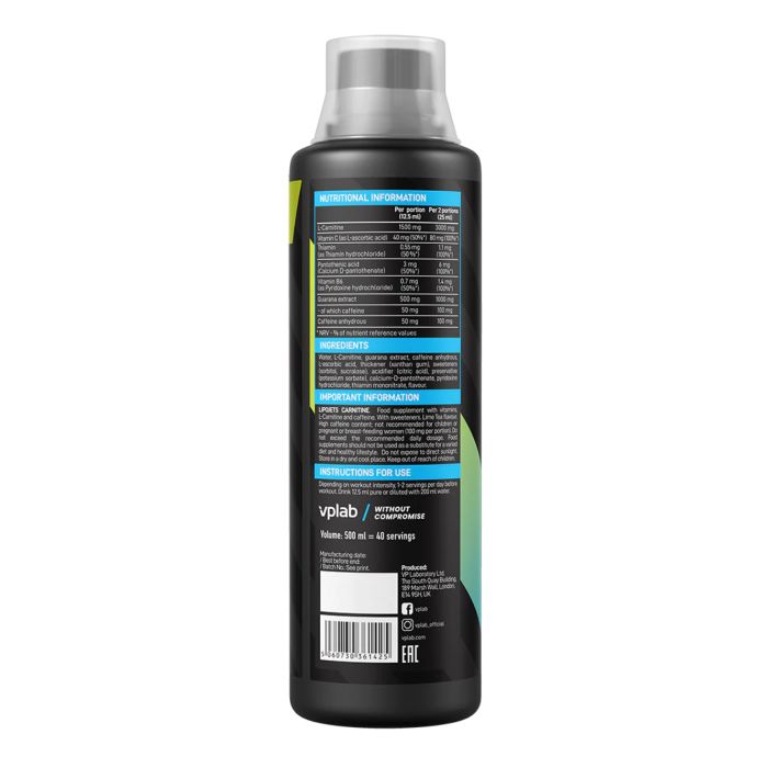 Lipo Jets Carnitine - 500ml Lime Tea