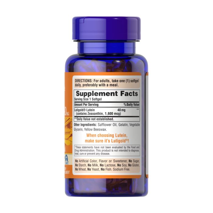 Lutein 40 mg with Zeaxanthin - 60 softgels