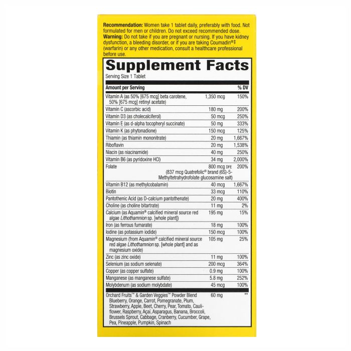 Women's Ultra Potency Complete Multivitamin - 30 tabs