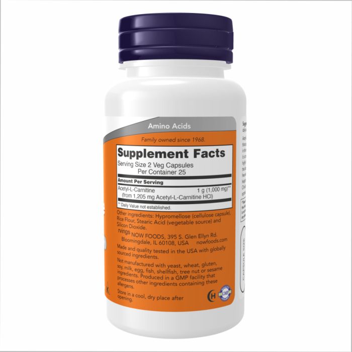 Acetyl L-Carnitine 500mg - 50 vcaps