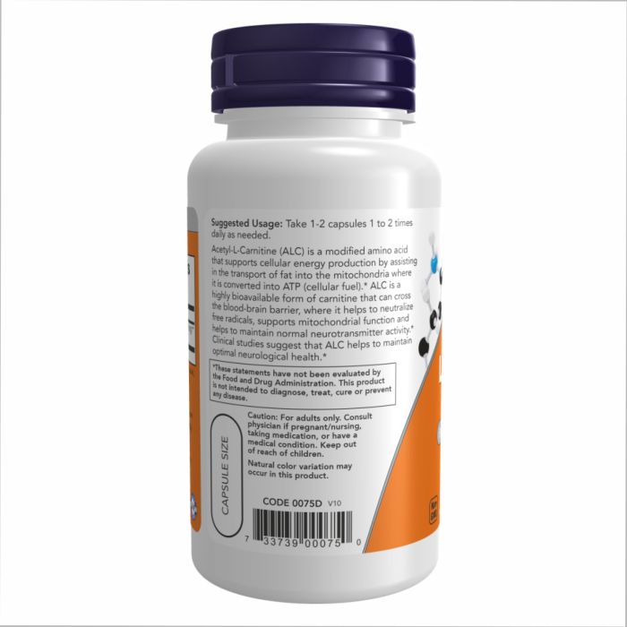 Acetyl L-Carnitine 500mg - 50 vcaps