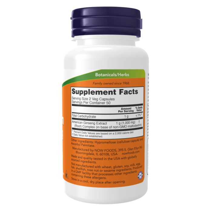 American Ginseng 500mg - 100 vcaps