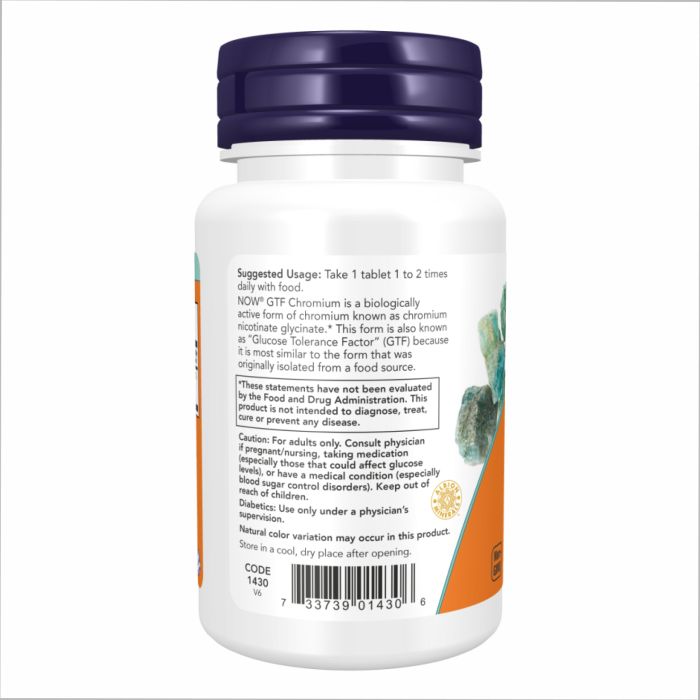 GTF Chromium 200mcg - 250 tabs