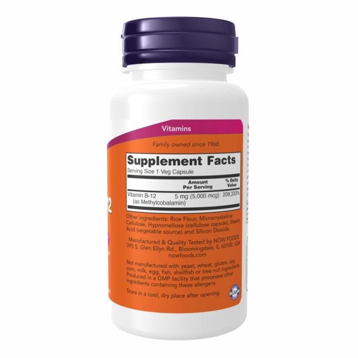 Methyl B-12 5,000mcg - 90 vcaps