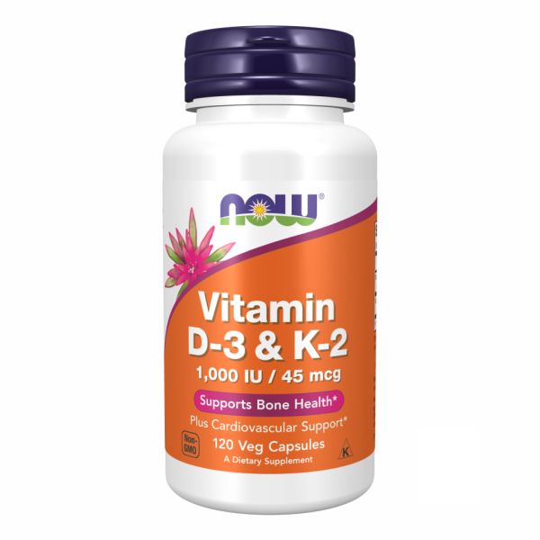 Vitamin D3+K2 1000 IU - 120 vcaps