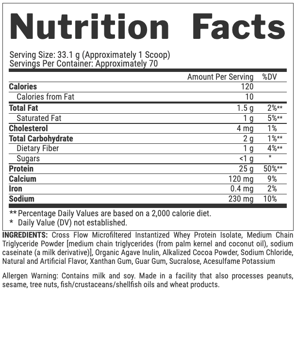 Isoﬁt - 30srv Vanilla Bean Ice Cream