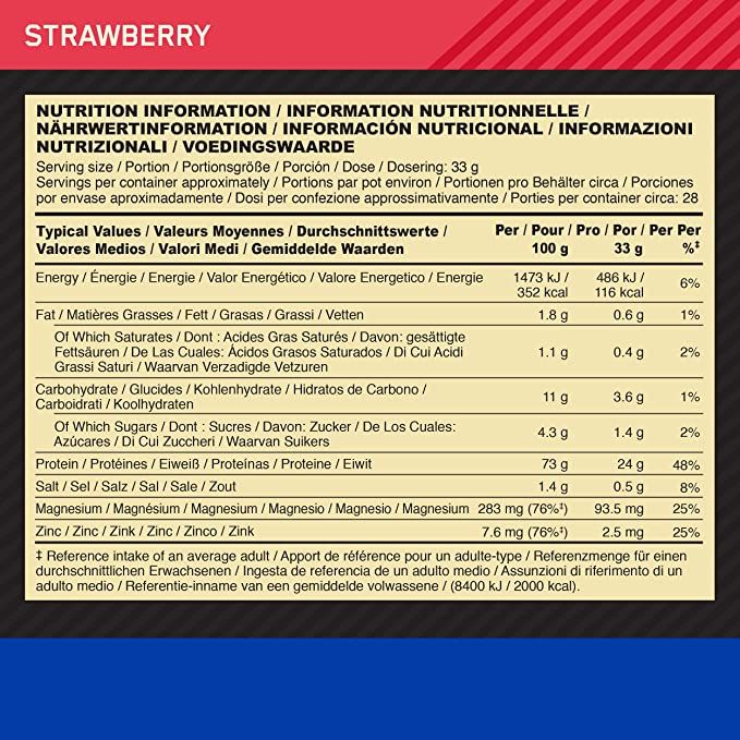 Casein - 924g Strawberry