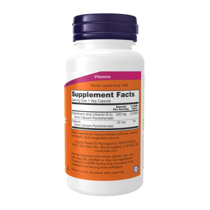 Pantothenic Acid 500 mg - 250 vcaps