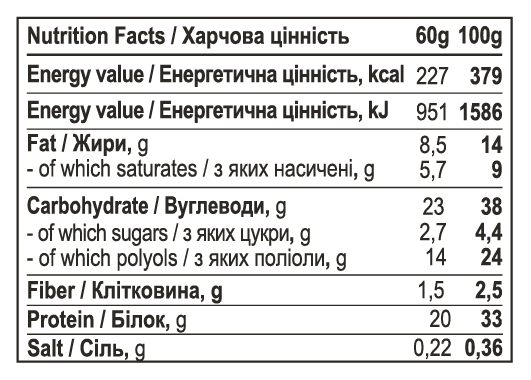Protein Bar - 12x60g Chocolate Caramel