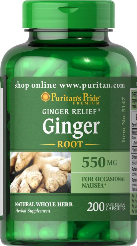 Ginger Root 550 mg - 200 caps