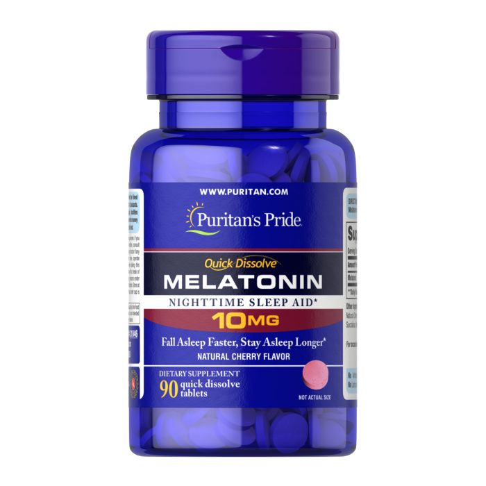 Quick Dissolve Melatonin 10 mg Cherry Flavor - 90 Tablets