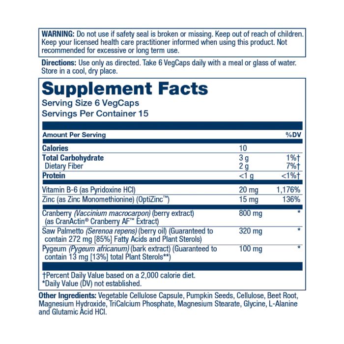 Pygeum & Saw Palmetto w/CranActin - 90 vcaps