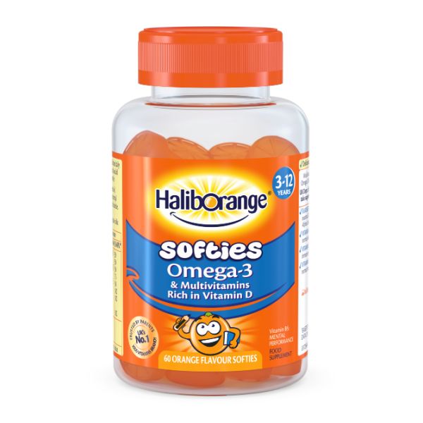 Softies Omega-3 & Multivitamin - 60 softgels Orange