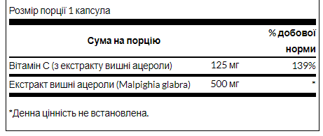 Acerola 500 mg - 60 caps