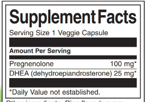 DHEA Pregnenolone Complex - 60veg caps